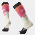 Women's Ski Snowpocalypse Pattern Over The Calf Socks image 0