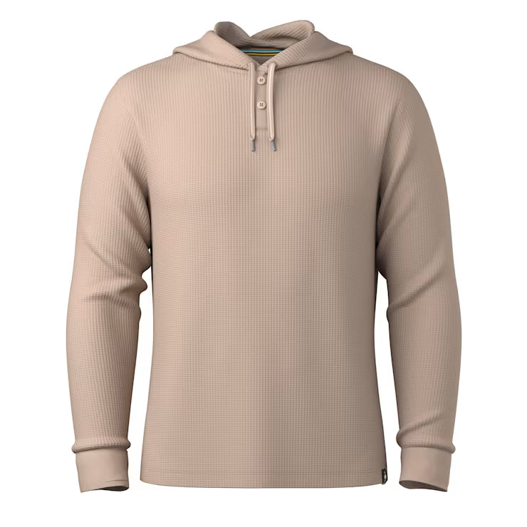 Men's Waffle Henley Hoodie image 2